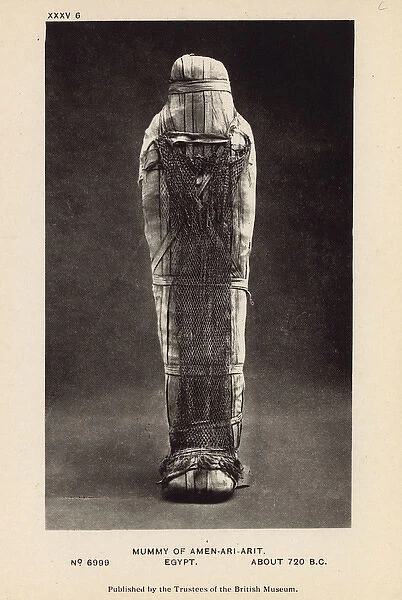 Egyptian Mummy in British Museum, London - Amenariarit