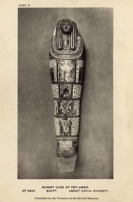 Framed Print : Egyptian Mummy in the British Museum, London - Padiamenet Framed Print : Egyptian Mummy in the British Museum, London - Padiamenet