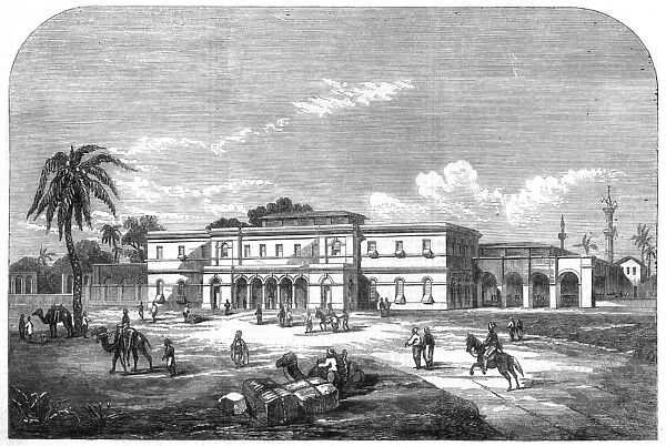The Egyptian railway terminus at Alexandria, 1858