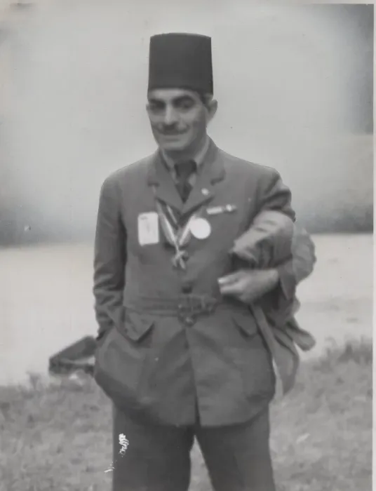 Framed Print : Egyptian scout leader in uniform Framed Print : Egyptian scout leader in uniform