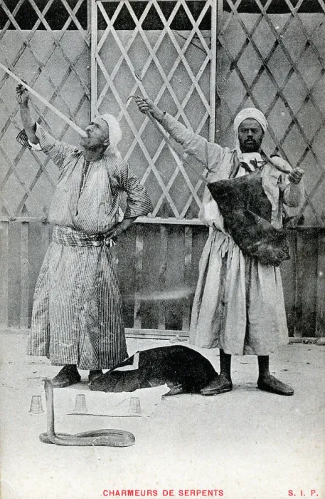 Framed Print : Two Egyptian Snake Charmers Framed Print : Two Egyptian Snake Charmers