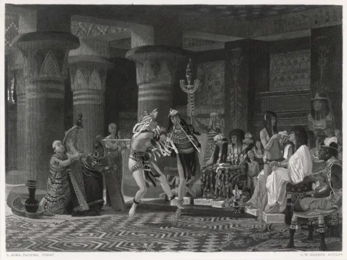 Framed Print : Egyptian Soiree 2000Bc Framed Print : Egyptian Soiree 2000Bc