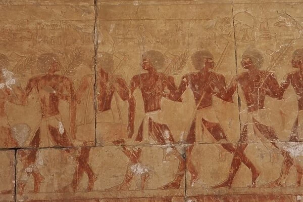 Egyptian soldiers in the expedition to the Land of Punt. Te