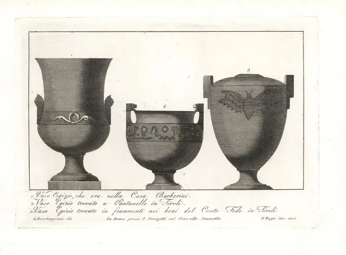 Framed Print : Egyptian vases from Rome Framed Print : Egyptian vases from Rome