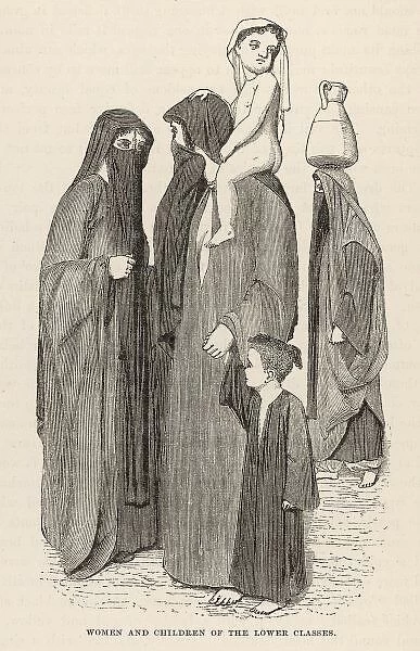 Egyptian Veils - 2. Egyptian women and children of the lower classes 