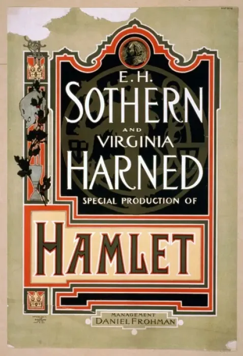 Framed Print : EH Sothern and Virginia Harned, special production of Hamlet Framed Print : EH Sothern and Virginia Harned, special production of Hamlet
