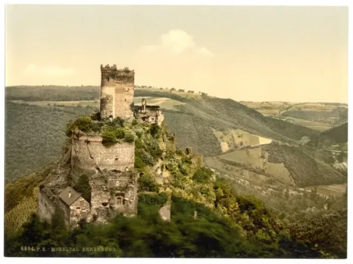 Framed Print : The Ehrenburg, Moselle, valley of, Germany Framed Print : The Ehrenburg, Moselle, valley of, Germany