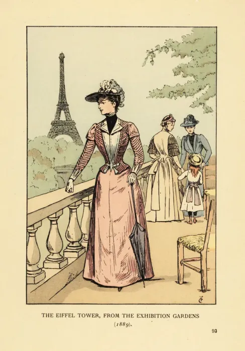 Framed Print : The Eiffel Tower from the Exhibition Gardens, 1889 Framed Print : The Eiffel Tower from the Exhibition Gardens, 1889