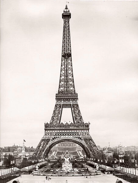 Eiffel tower, Paris, France. c. 1890 s