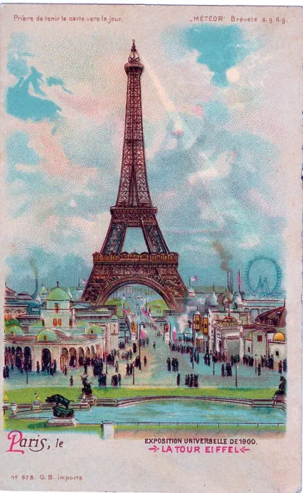 Framed Print : Eiffel Tower during Parisian International Exhibition 1900 Framed Print : Eiffel Tower during Parisian International Exhibition 1900