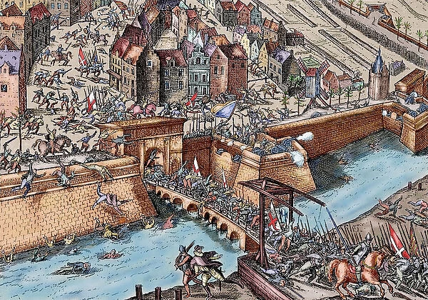 Eighty Years War (1568-1648). Sack of Antwerp (4 November 1