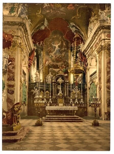 Einsiedeln, the altar in the Pilgrams Church, Lake Lucerne