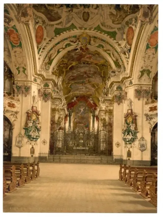 Framed Print : Einsiedeln, interior of Church, Lake Lucerne, Switzerland Framed Print : Einsiedeln, interior of Church, Lake Lucerne, Switzerland