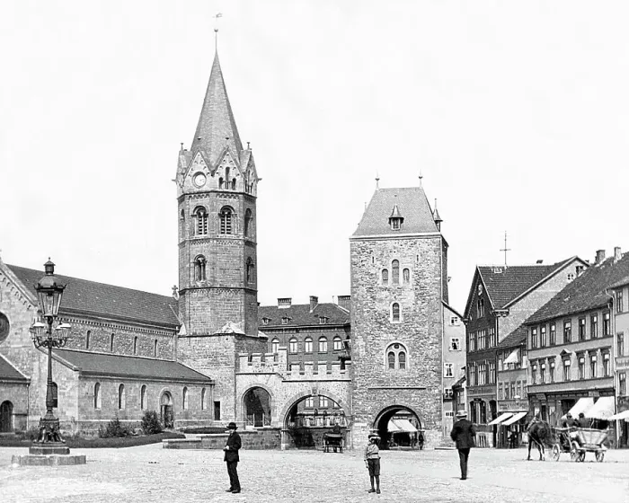 Framed Print : Eisenach Gateway Germany Victorian period Framed Print : Eisenach Gateway Germany Victorian period