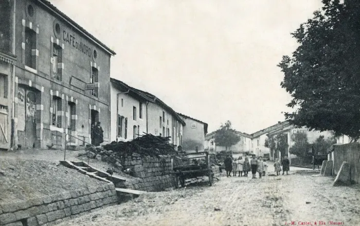Framed Print : Eix (Meuse Department), France - High Street (Rue Haute). Date: 1911