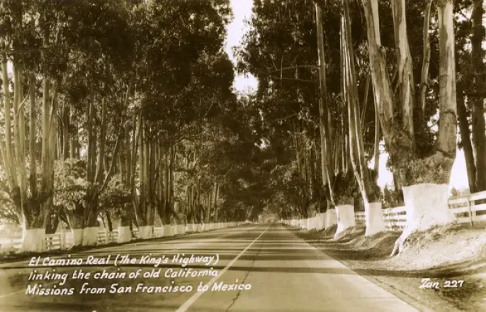 Framed Print : El Camino Real Mission Road, California, USA Framed Print : El Camino Real Mission Road, California, USA