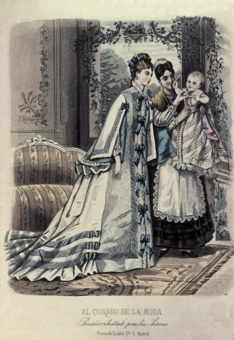 Framed Print : El Correo de la Moda. Perio ilustrado para las Framed Print : El Correo de la Moda. Perio ilustrado para las