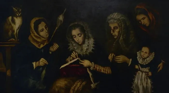Framed Print : El Greco's family, by Jeronimo Seisdedos Lopez (1889-1958) Framed Print : El Greco's family, by Jeronimo Seisdedos Lopez (1889-1958)