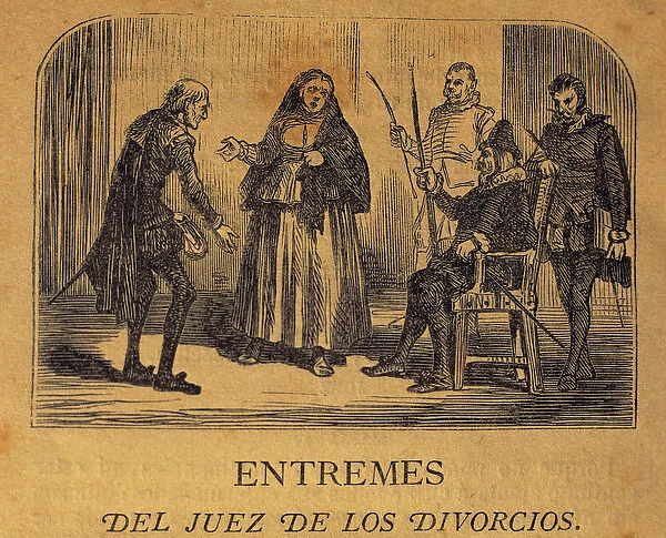 El Juez de los Divorcios. Short farce by Cervantes (Print #14322669)