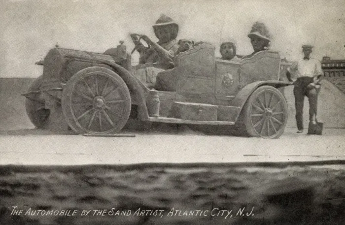 Framed Print : Elaborate Automobile sandcastle - Atlantic City, NJ Framed Print : Elaborate Automobile sandcastle - Atlantic City, NJ