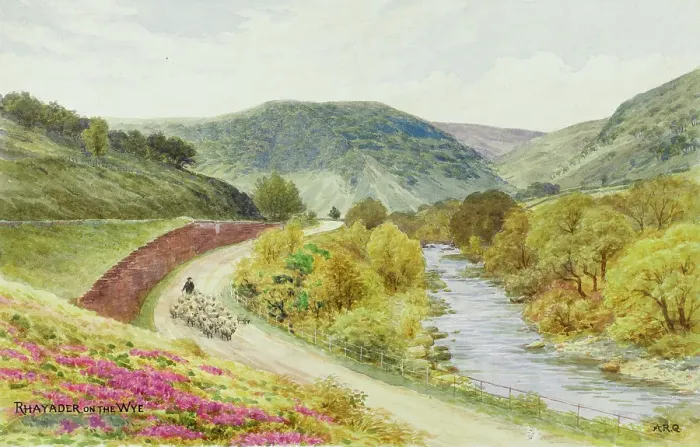 Framed Print : Elan Valley, Rhayader on the River Wye, Powys, Wales Framed Print : Elan Valley, Rhayader on the River Wye, Powys, Wales