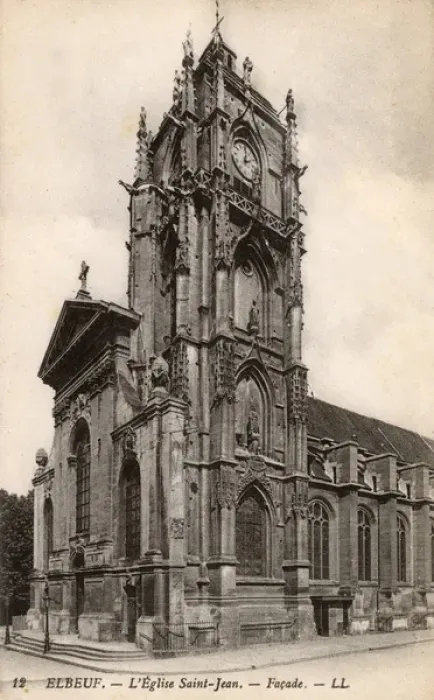 Framed Print : Elbeuf, France - L Eglise Saint Jean - Facade Framed Print : Elbeuf, France - L Eglise Saint Jean - Facade