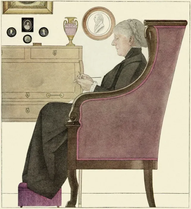 Framed Print : Elderly ladt seated Framed Print : Elderly ladt seated