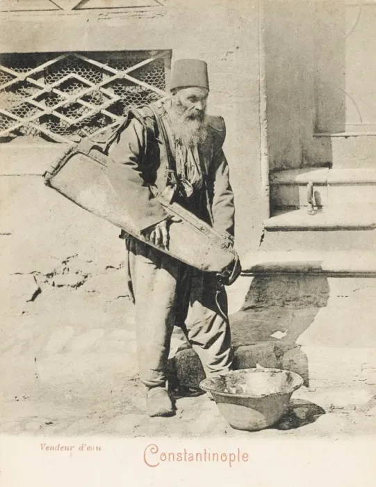 Framed Print : Elderly Water Vendor Framed Print : Elderly Water Vendor