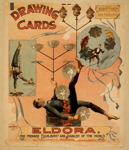 Eldora, the premier equilibrist and juggler of the world