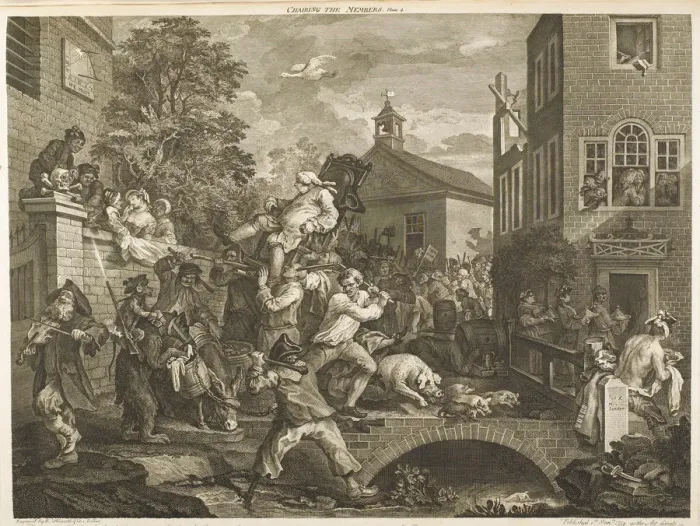 Framed Print : The Election, chairing the member, by William Hogarth Framed Print : The Election, chairing the member, by William Hogarth