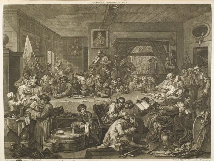 Framed Print : The Election by William Hogarth Framed Print : The Election by William Hogarth