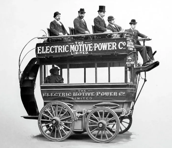 Framed Print : An electric bus, The Electric Motive Power Company Ltd Framed Print : An electric bus, The Electric Motive Power Company Ltd