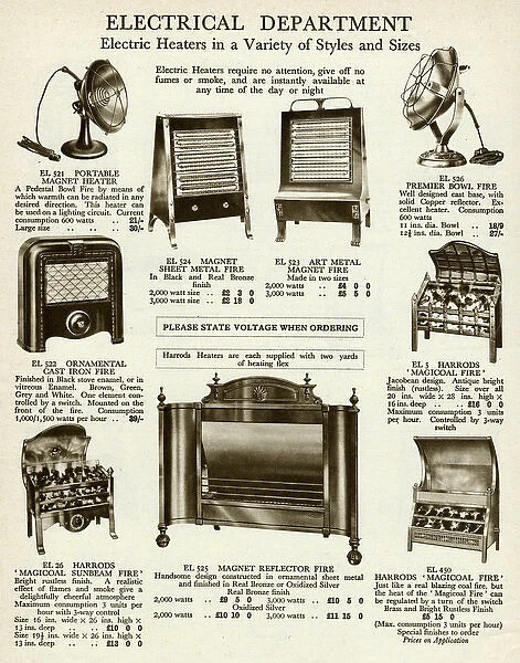Electric Fires 1929