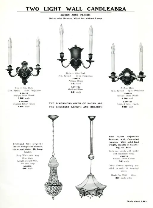Framed Print : Electric Light Fixtures catalogue, Candleabra (Candelabra) Framed Print : Electric Light Fixtures catalogue, Candleabra (Candelabra)