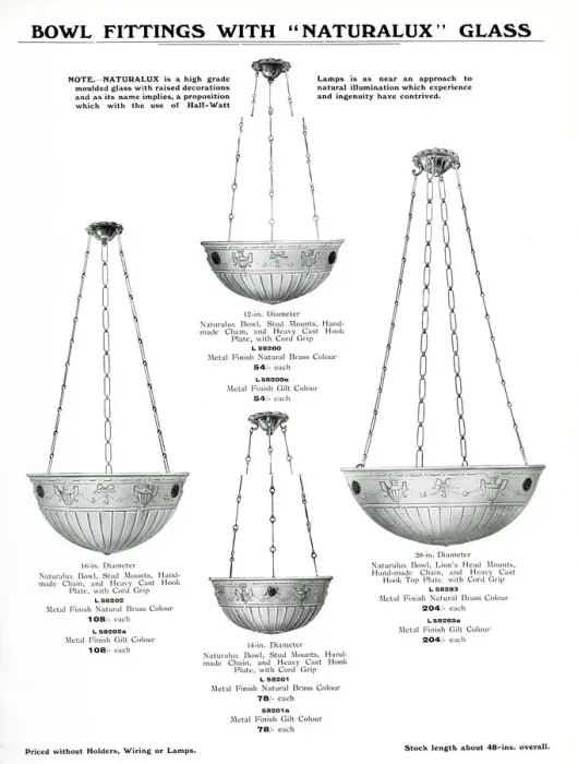 Framed Print : Electric Light Fixtures catalogue, Naturalux Bowl Fittings Framed Print : Electric Light Fixtures catalogue, Naturalux Bowl Fittings