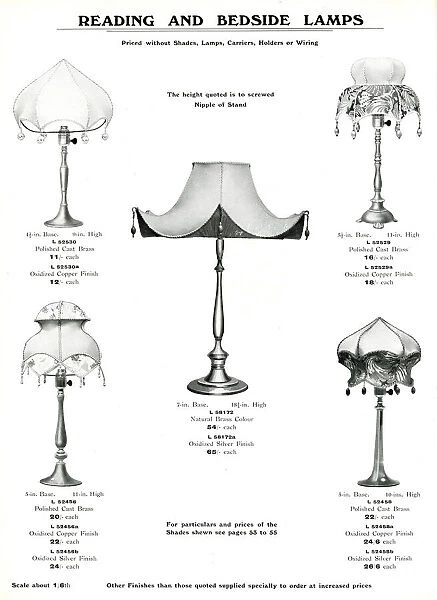 Electric Light Fixtures catalogue, Reading and Bedside Lamps