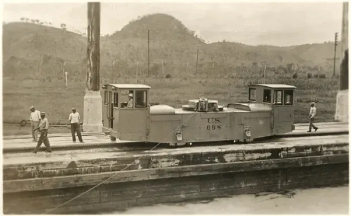 Framed Print : Electric Mule, Panama Canal Framed Print : Electric Mule, Panama Canal