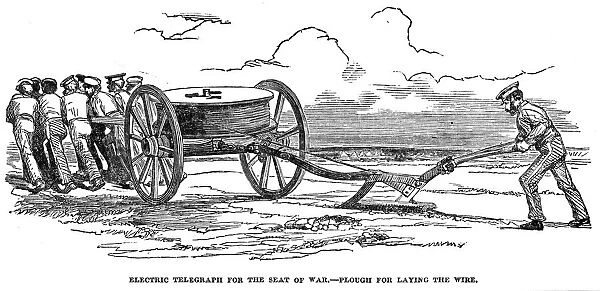 Electric telegraph used in Crimean War, 1854
