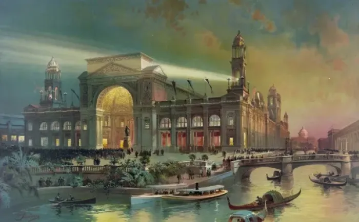 Framed Print : Electrical building. Worlds Columbian exposition Framed Print : Electrical building. Worlds Columbian exposition
