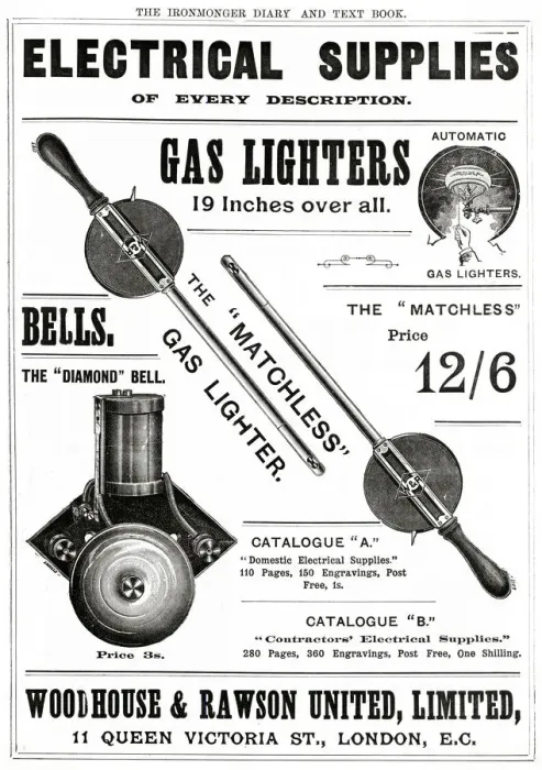 Framed Print : Electrical Supplies 1889 Framed Print : Electrical Supplies 1889