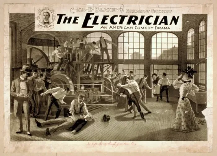 Framed Print : The electrician an American comedy drama : Chas. E. Blaney s Framed Print : The electrician an American comedy drama : Chas. E. Blaney s