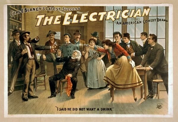 The electrician an American comedy drama : Chas. E. Blaney s