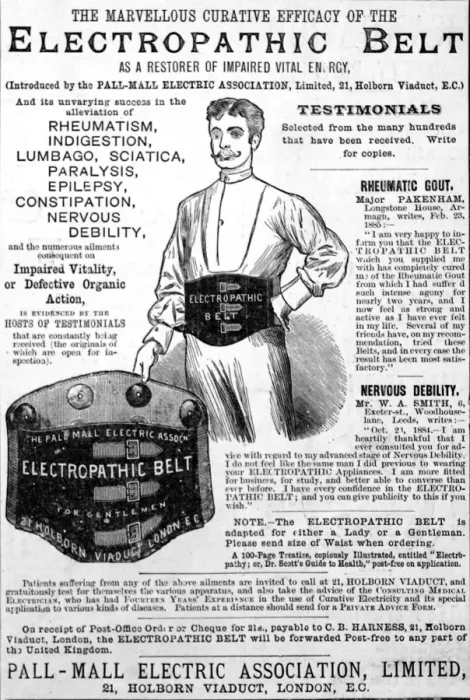 Framed Print : Electropathic belt Framed Print : Electropathic belt