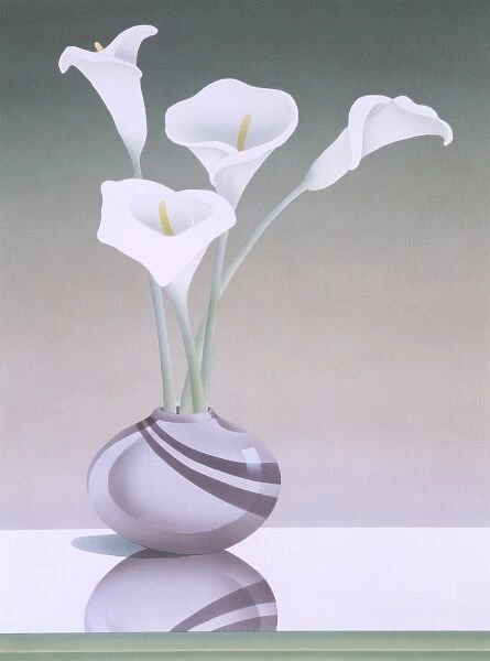Elegant white lilies