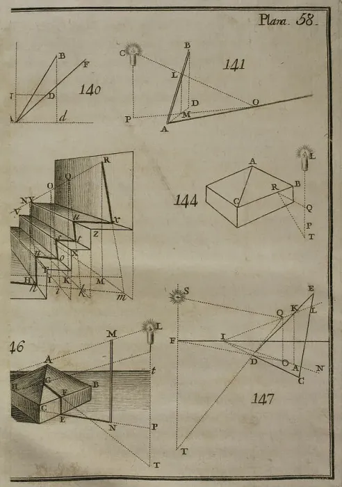 Framed Print : Elementos de Matematica by Spanish architect Benito Bails
