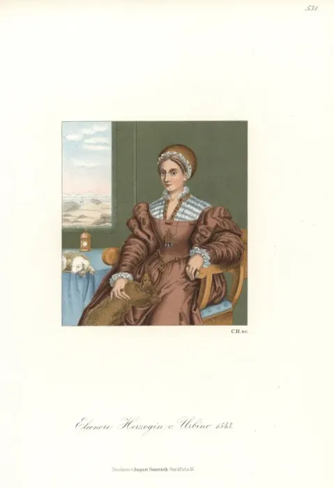 Framed Print : Eleonora Gonzaga, Duchess of Urbino, 1543 Framed Print : Eleonora Gonzaga, Duchess of Urbino, 1543