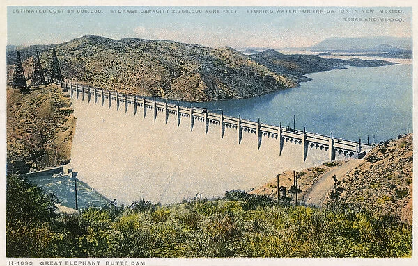 Elephant Butte Dam, Rio Grande, New Mexico, USA