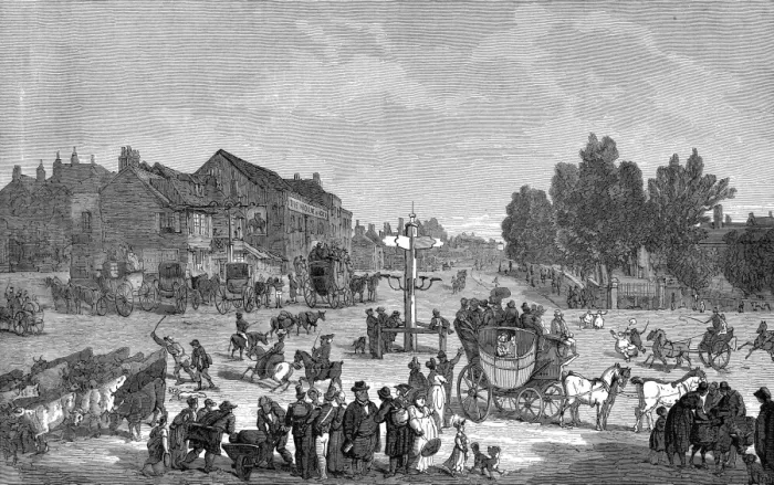 Framed Print : Elephant and Castle, London, 18th Century Framed Print : Elephant and Castle, London, 18th Century