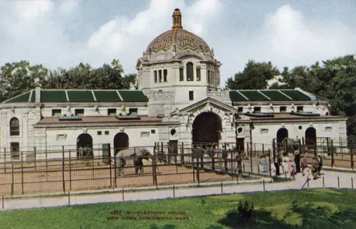 Framed Print : Elephant House in the New York Zoological Park Framed Print : Elephant House in the New York Zoological Park
