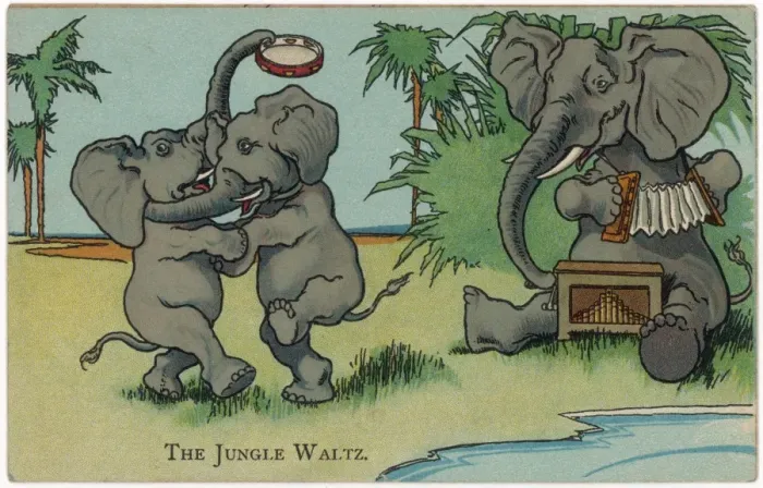 Framed Print : Elephants Dancing Framed Print : Elephants Dancing